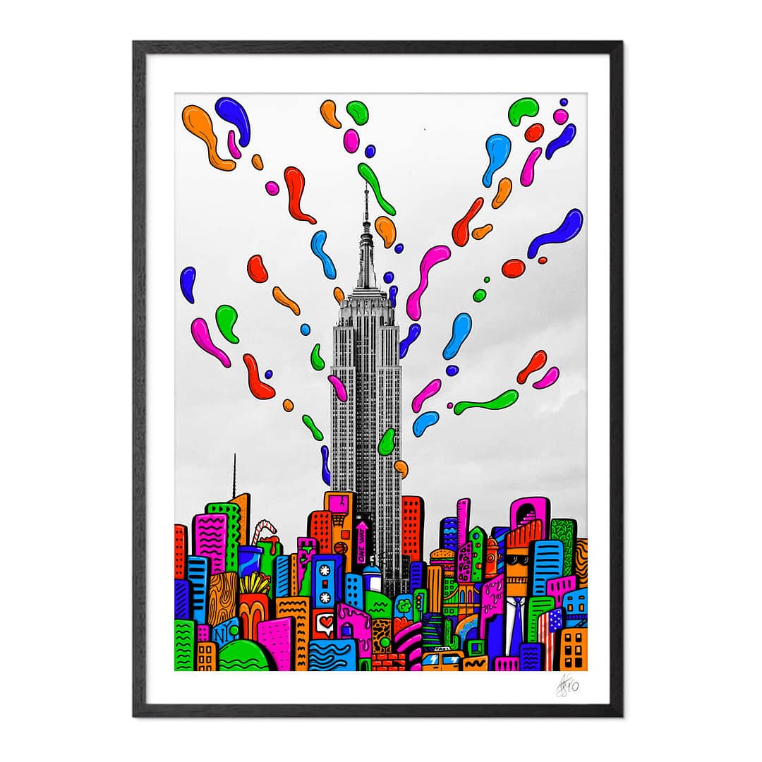 Empire State of Colors - illustrazione di Alessio Cottino