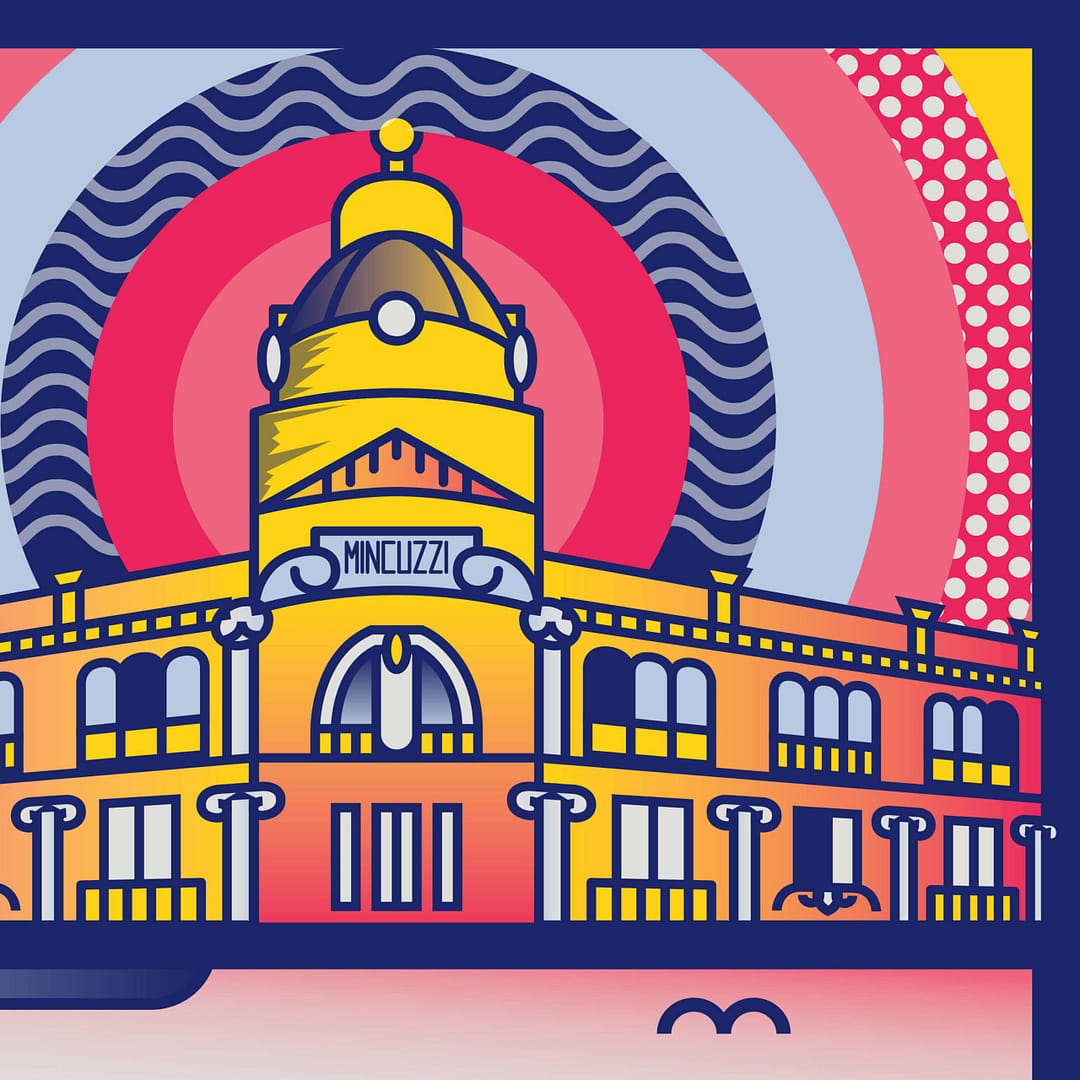 BARI in scatti POP - illustrazione di Alessio Cottino