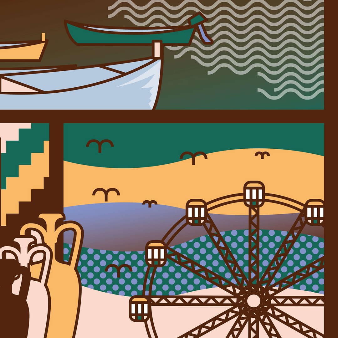 BARI in scatti POP - illustrazione di Alessio Cottino