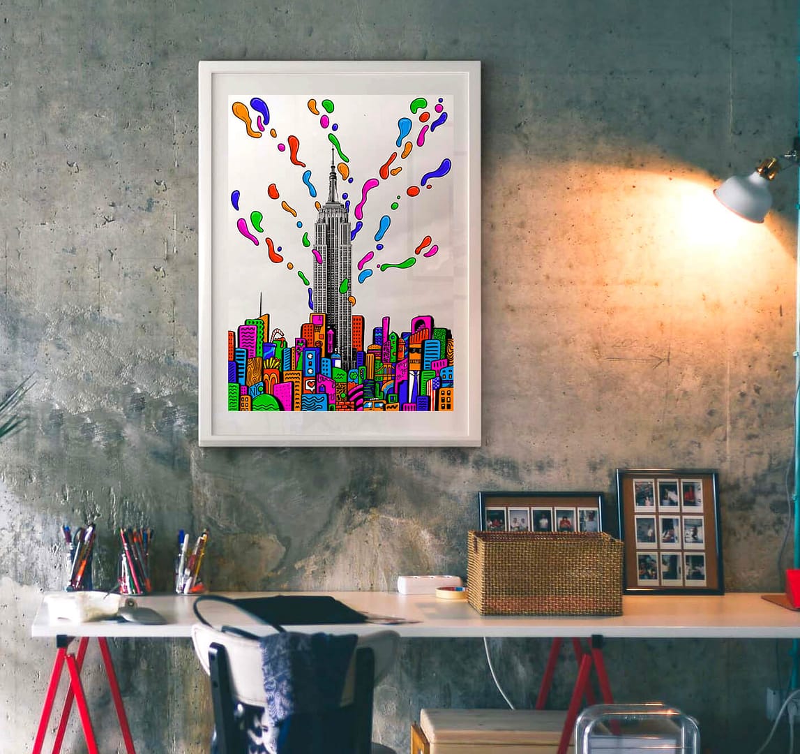 Empire State of Colors - illustrazione di Alessio Cottino