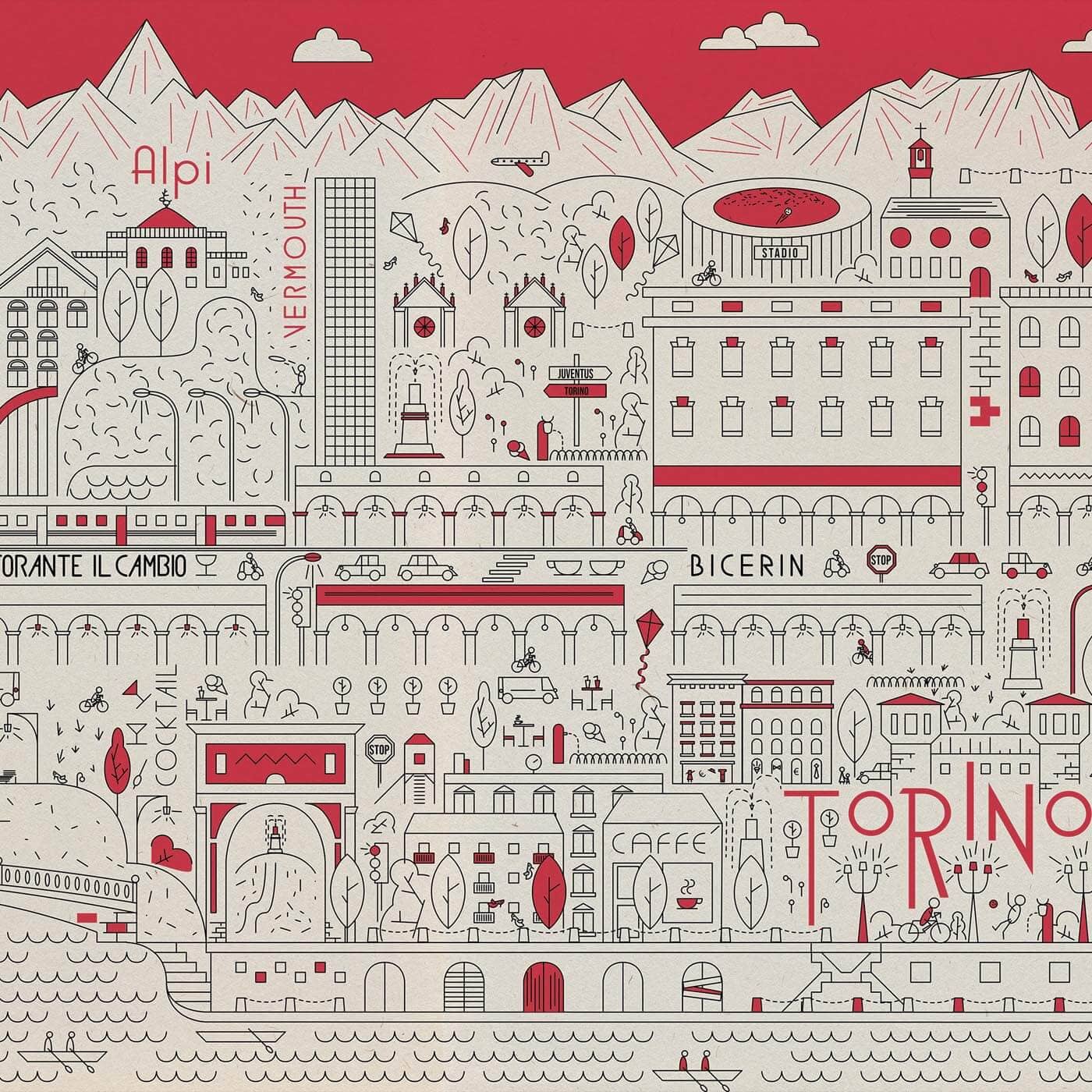 Torino life - illustrazione