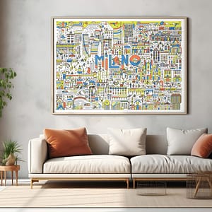 Milano life - illustrazione di Alessio Cottino