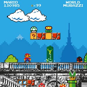 Super Mario Murazzi - pixelart di Alessio Cottino