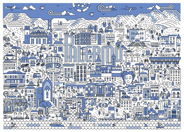 Palermo life - illustrazione di Alessio Cottino