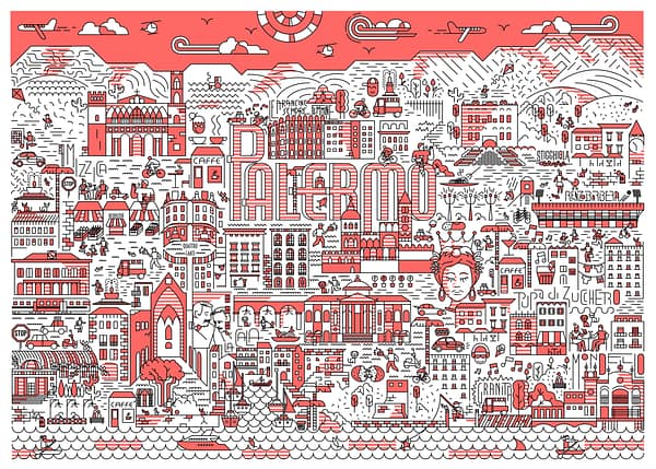 Palermo life - illustrazione di Alessio Cottino