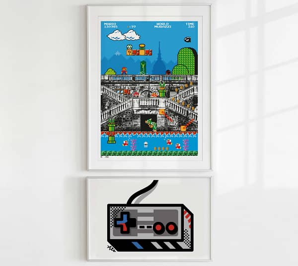 Super Mario Murazzi - pixelart di Alessio Cottino