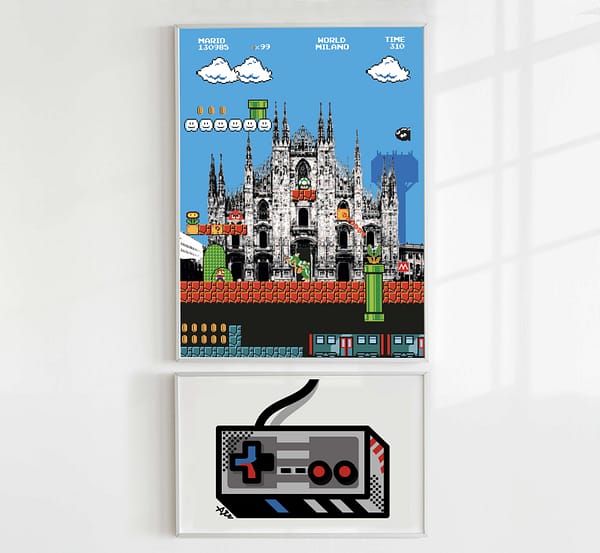 Super Mario Milano - illustrazione di Alessio Cottino