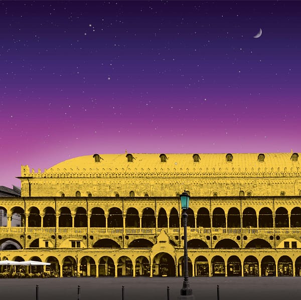 Piazza delle Erbe, Padova - Illustrazione di Alessio Cottino