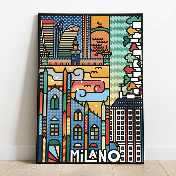 Milano scatti POP - illustrazione