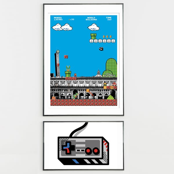 Bologna Super Mario - illustrazione di Alessio Cottino