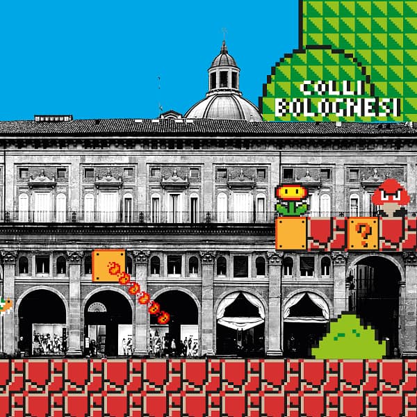 Bologna Super Mario - illustrazione di Alessio Cottino