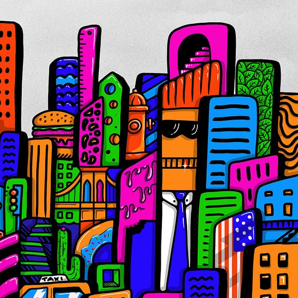 Empire State of Colors - illustrazione di Alessio Cottino