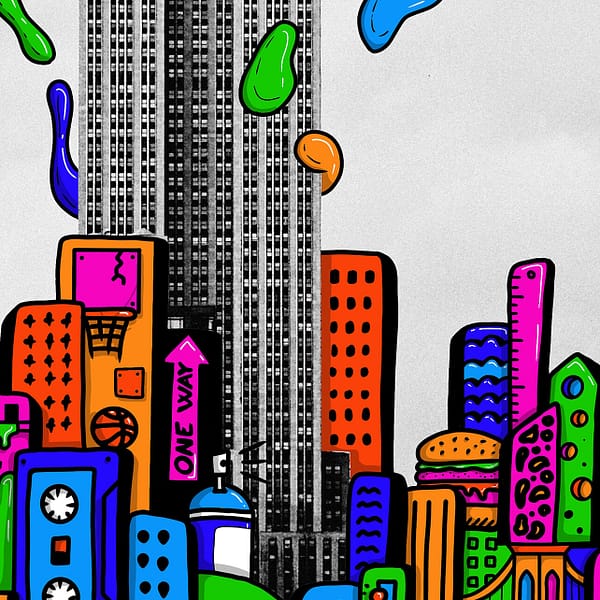 Empire State of Colors - illustrazione di Alessio Cottino