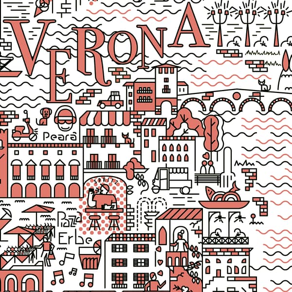 Verona life - illustrazione di Alessio Cottino