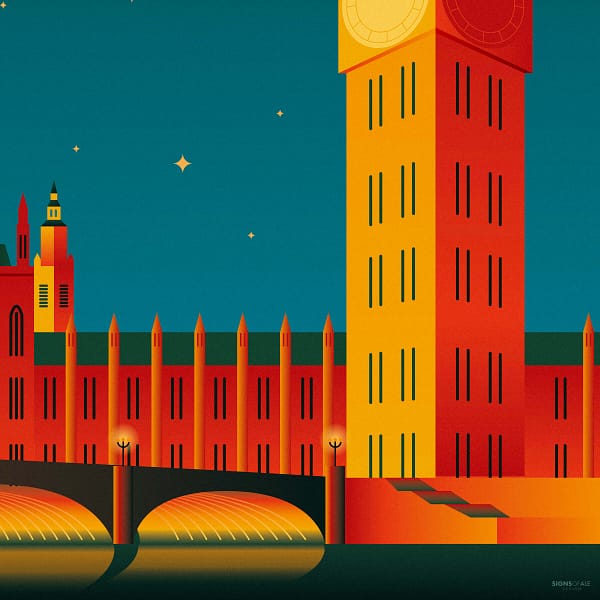 Midnight to London - illustrazione di Alessio Cottino