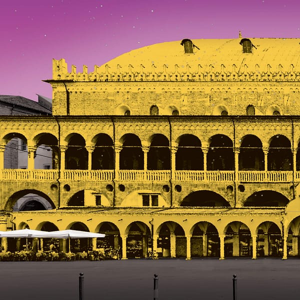 Piazza delle Erbe, Padova - Illustrazione di Alessio Cottino