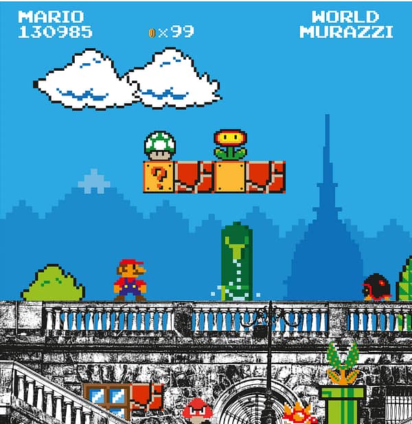 Super Mario Murazzi - pixelart di Alessio Cottino