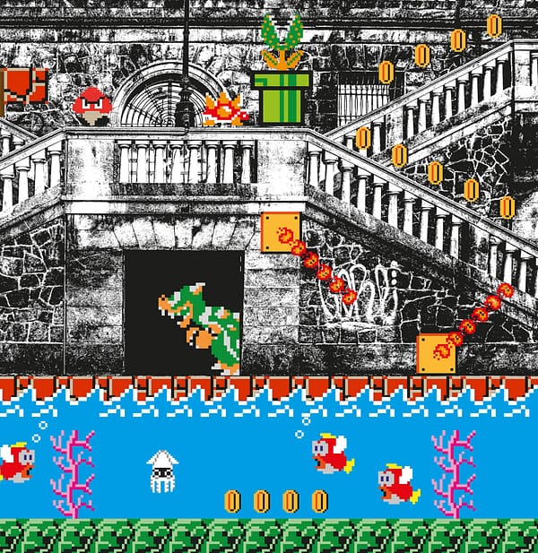 Super Mario Murazzi - pixelart di Alessio Cottino