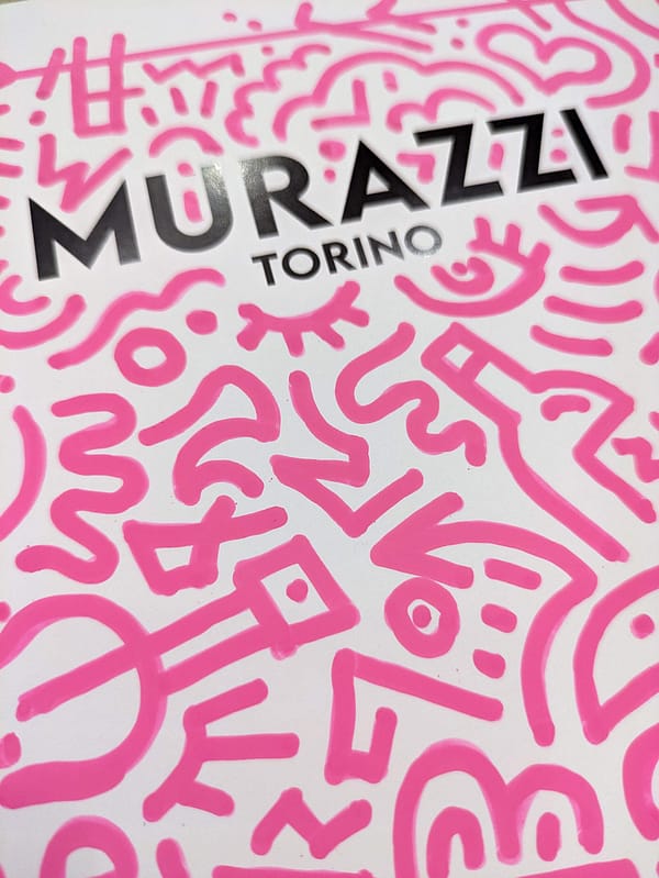 Murazzi doodles pink acrilico di Alessio Cottino