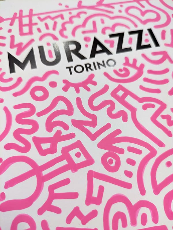Murazzi doodles pink acrilico di Alessio Cottino
