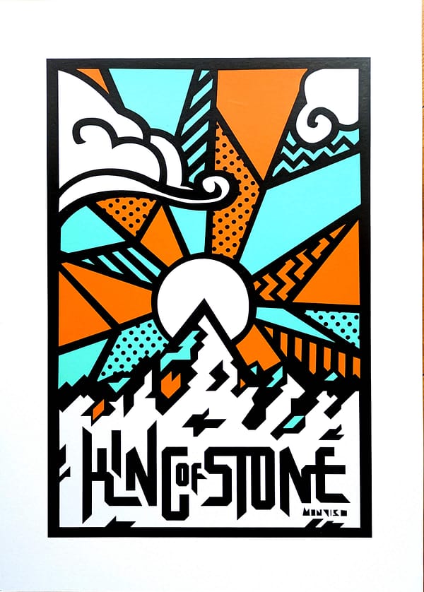 King of stone, Monviso - vinile assemblato a mano